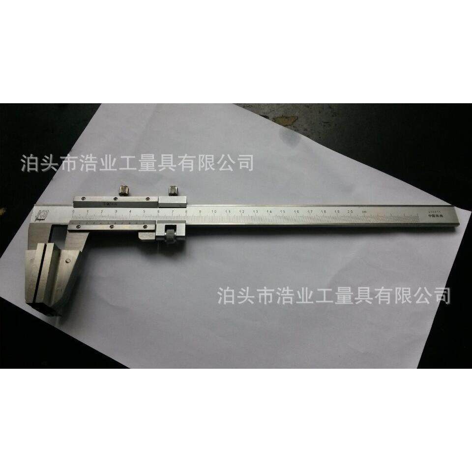 宽口鸭嘴游标卡尺/宽钳口游标卡尺/钢丝绳游标卡尺/索道卡尺0-150