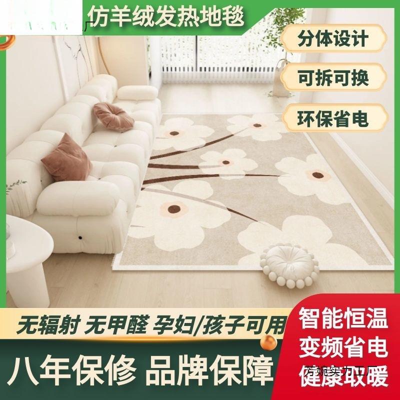 碳晶地暖垫石墨烯电热地毯家用移动电热地暖客厅发热地板暖脚地垫