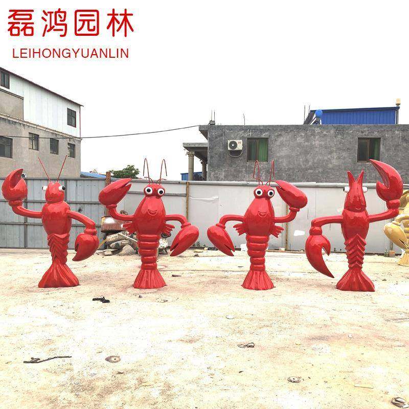 仿真玻璃钢小龙虾雕塑卡通树脂动物模型海鲜烧烤店铺门口装饰摆件,纺织面料/辅料/配套,纺织机械配件,淘宝优惠券,粉丝福利购,淘宝优惠卷