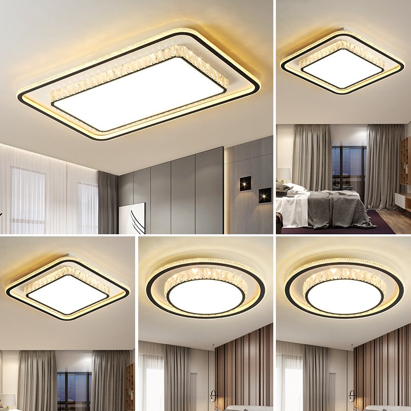 灯具组合全屋套餐2024年新款客厅灯简约现代大气水晶灯吸顶灯卧室