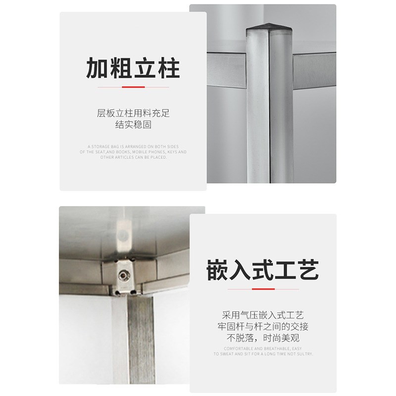 厂家直供不锈钢货架厨房置物架落地架子家用货架方脚板架