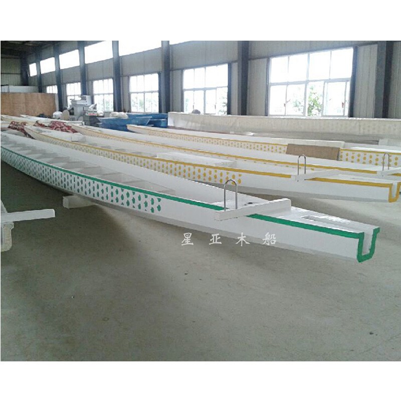 22人龙舟玻璃钢龙舟比赛龙舟竞赛手划龙舟游玩龙舟木船