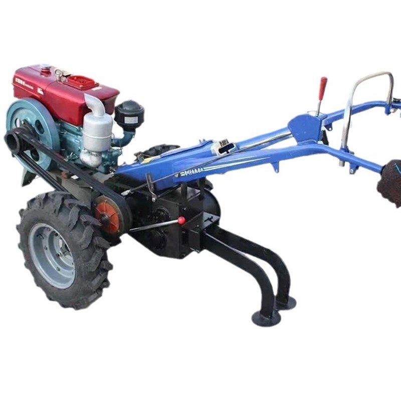 8吨大功率手扶绞磨 5T手扶拖拉机绞磨 通利达电缆拉缆二轮牵引机