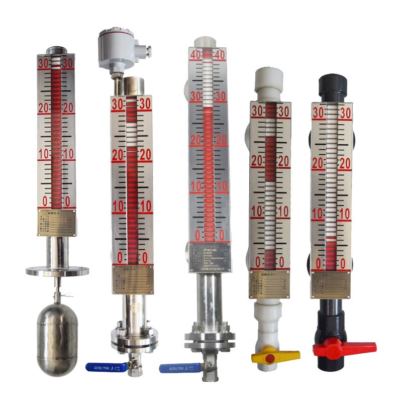 磁翻板液位计远传顶装侧装磁翻板液位计PP磁翻板水位计油位计