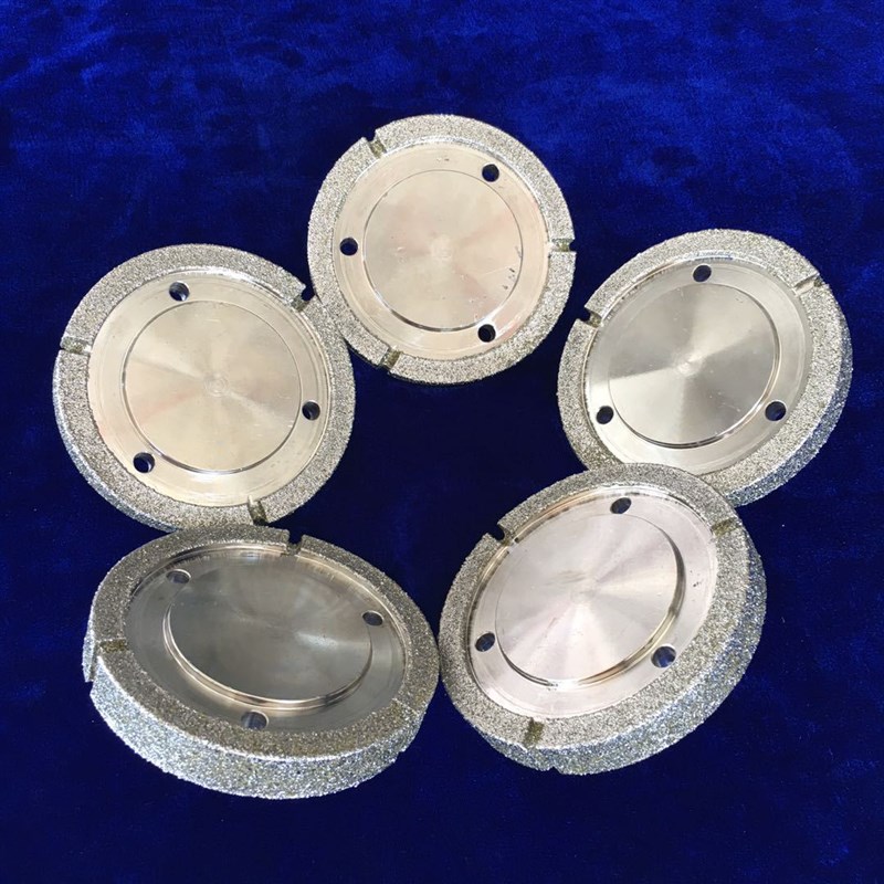 供应金刚石电镀打磨轮 磨铝合金用磨轮 合金钻石平行碗型砂轮修