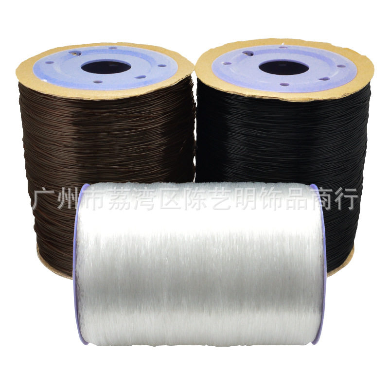 批发接头发透明白色弹力鱼丝diy手工水晶线弹性鱼丝线皮筋松紧线