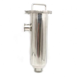 304卫生级角式Y型卡盘式管道过滤器 配不锈钢滤网过滤网100目卡箍