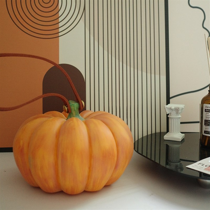 户外网红手提南瓜灯庭院花园别墅露台露营景观灯太阳能草坪树脂灯