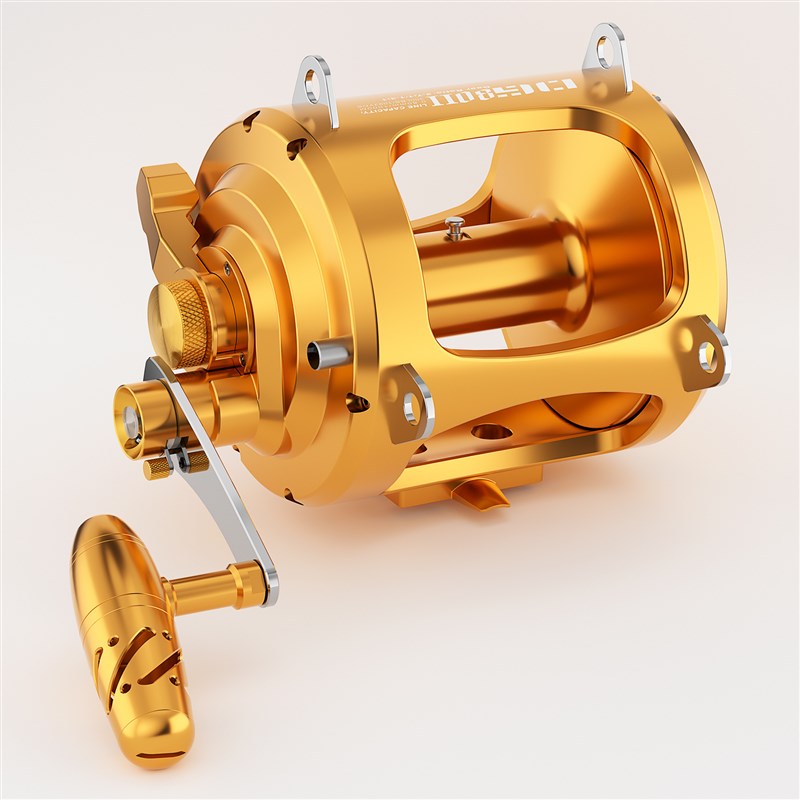 双速比鼓轮 8+1BB全金属海钓轮Jigging Reel铁板船钓拖钓渔轮