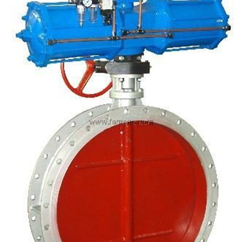 不锈钢304气动法兰通风蝶阀DN1000气动高温通风蝶阀DN800气动风阀