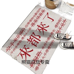 艺术家入口门口丝圈地垫画室舞蹈房户外进门入户门垫脚垫地毯