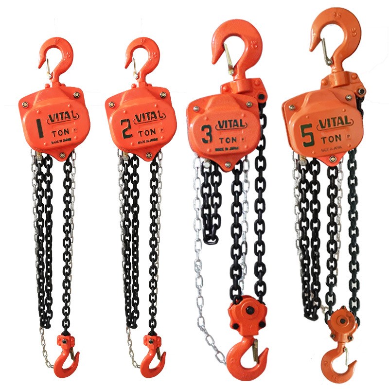手拉葫芦VT型手动葫芦1t2t3t5t10t吨链条倒链三角日式起重吊葫芦