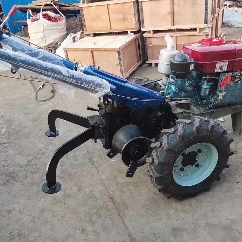 手扶拖拉机绞磨机5T柴油汽油电缆导线牵引拉线快速卷扬机