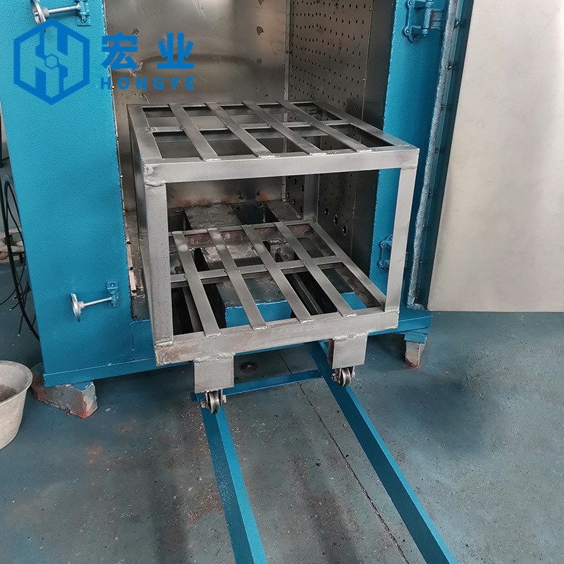 凹槽台车式/轨道式烘箱 推车推入式烘箱 电热鼓风热循环工业烤箱