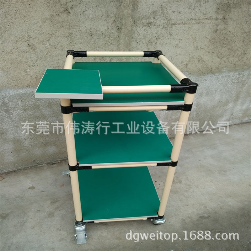 伟涛行线棒周转车    防静电台面周转车货架