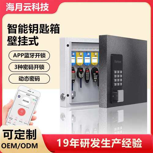 智能钥匙管理盒壁挂式房产中介钥匙柜管理柜密码锁匙收纳盒箱挂墙