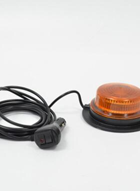 12v 黄色 车载吸顶 旋转式 led警示爆闪灯