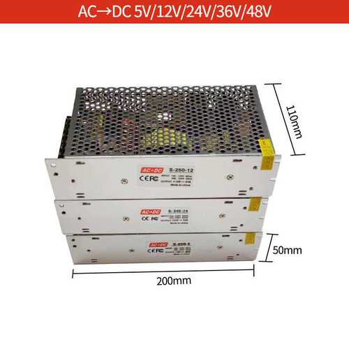 LED开关电源24V10A室内灯条灯带24V变压器S-240-24直流稳压电源