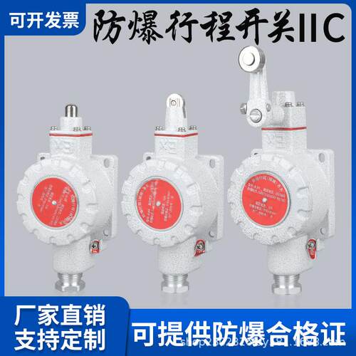 防爆行程开关限位IIC脚踏DLXK-/B/Z/N隔爆单双踏控制EX滚轮柱塞式
