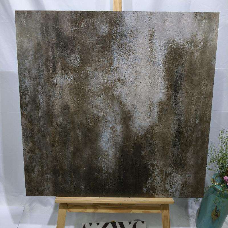 工业风地板砖铁锈砖瓷砖600x600金属釉面防滑地砖复古KTV酒吧店铺