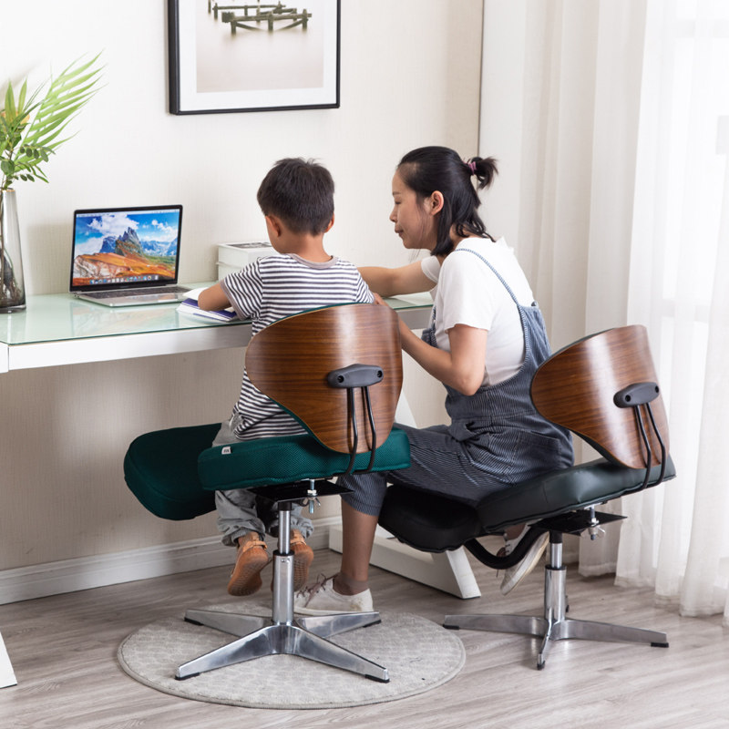 儿童学习椅学生椅子家用可调节角度非气压靠背座椅坐姿矫正写字椅