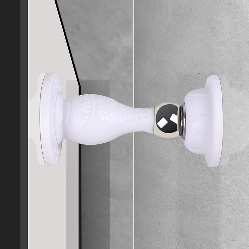 门吸免打孔新款阻防撞地吸硅胶门顶阻卫生间门挡器门碰防撞垫吸盘