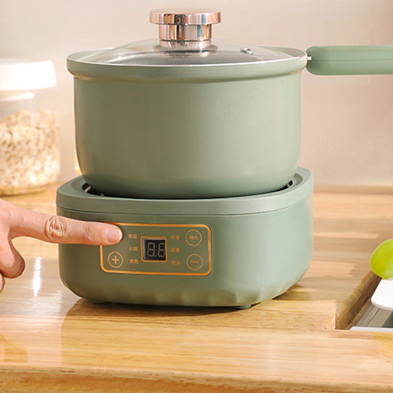 多功能家用迷你电火锅宿舍分体式电锅多功能电煮锅陶瓷不粘电炒锅