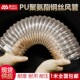 镀铜钢丝风管 透明pu吸尘管 壁厚1.5mm PU钢丝软管 PU聚氨酯风管