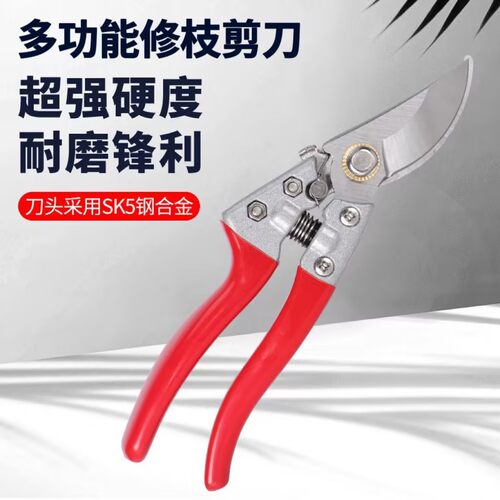 SK5钢园林剪抛光包胶手动粗枝剪省时省力修枝剪锋利耐用树枝剪花