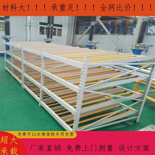 流利式货架先进先出式货架流利条滚轮式货架电商物流车间货架