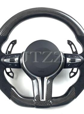 适用于宝马E90E92E93E84E87E70E71MP款丁字裤碳纤维方向盘