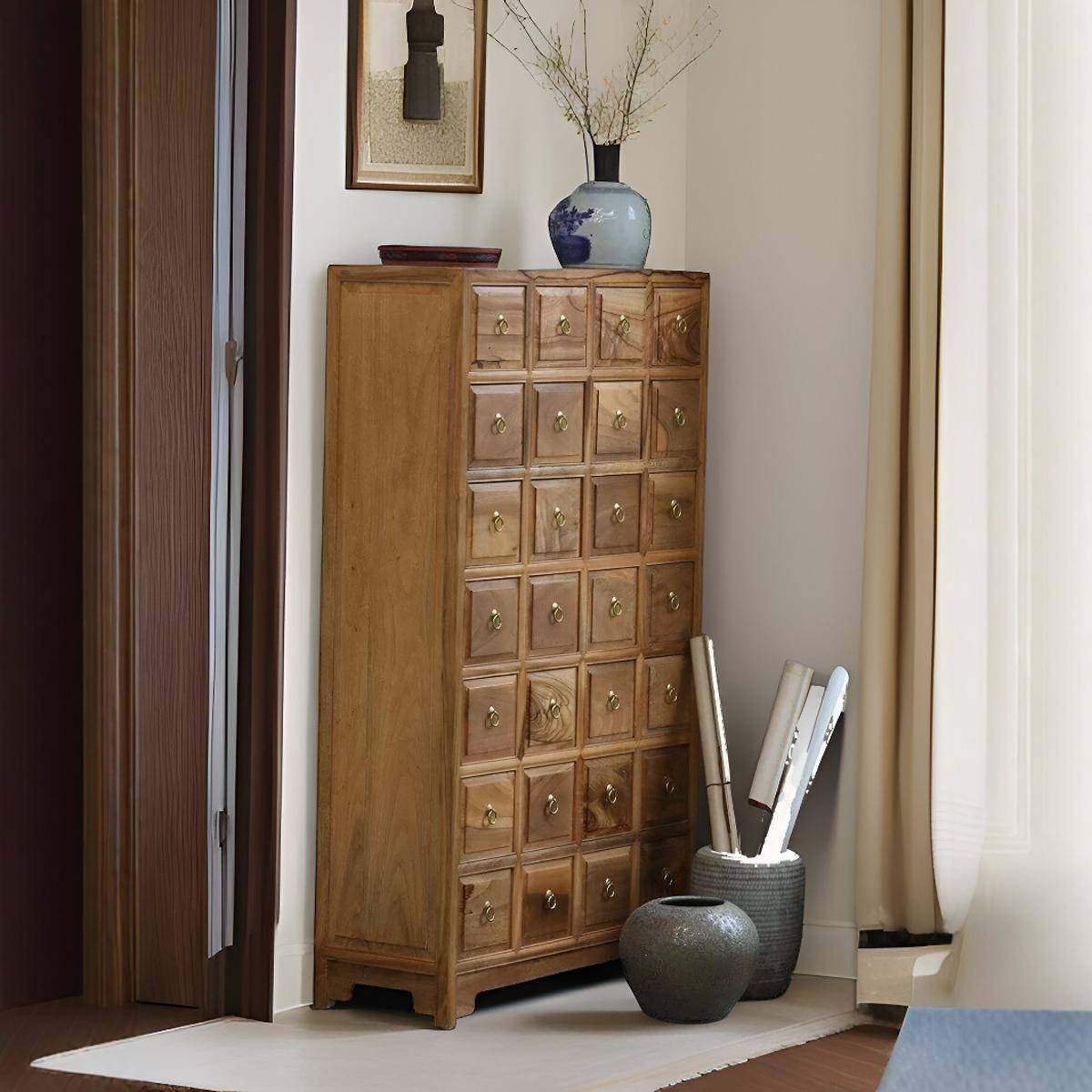 简约现代实木斗柜靠墙玄关收纳储物柜香樟木落地首饰柜子多抽屉,纺织面料/辅料/配套,纺织机械配件,淘宝优惠券,粉丝福利购,淘宝优惠卷