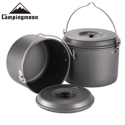 Campingmoon柯曼MC-230/255户外锅具便携野营锅野炊用品装备锅具