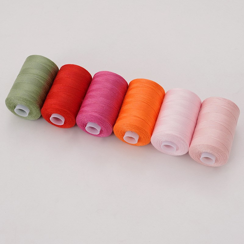 手缝线家用涤纶线套装402针线色号齐全可定 制 1000码24轴缝纫线