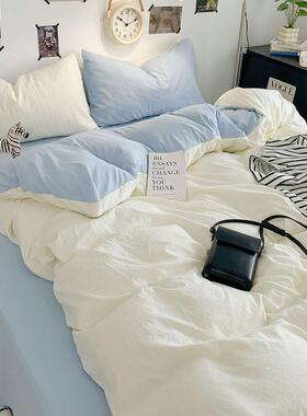 A类母简婴约超软糯套亲肤床上pxx10032件四件双拼四季水洗学生宿