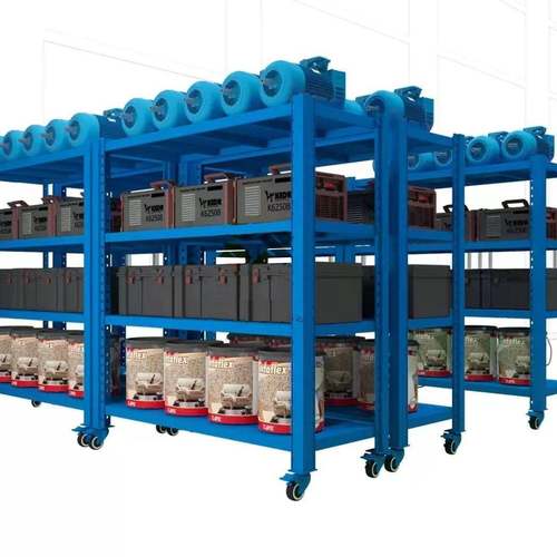 重型仓储无品牌/架带轮子可移动加厚置物架架功展示铁架子家用货