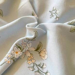 01厚磨毛双纱床单被三层件 a类棉麻水棉套四件洗套加lsr 新款 法式