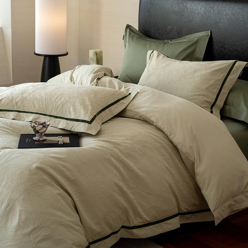 云20250202感柔厚织浮雕春超季唯美复古暗纹提花丨国全棉四件套中