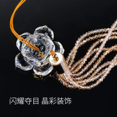 装饰汽车品车水晶汽车挂饰莲花用车内吊饰水晶挂件车载挂963厂家