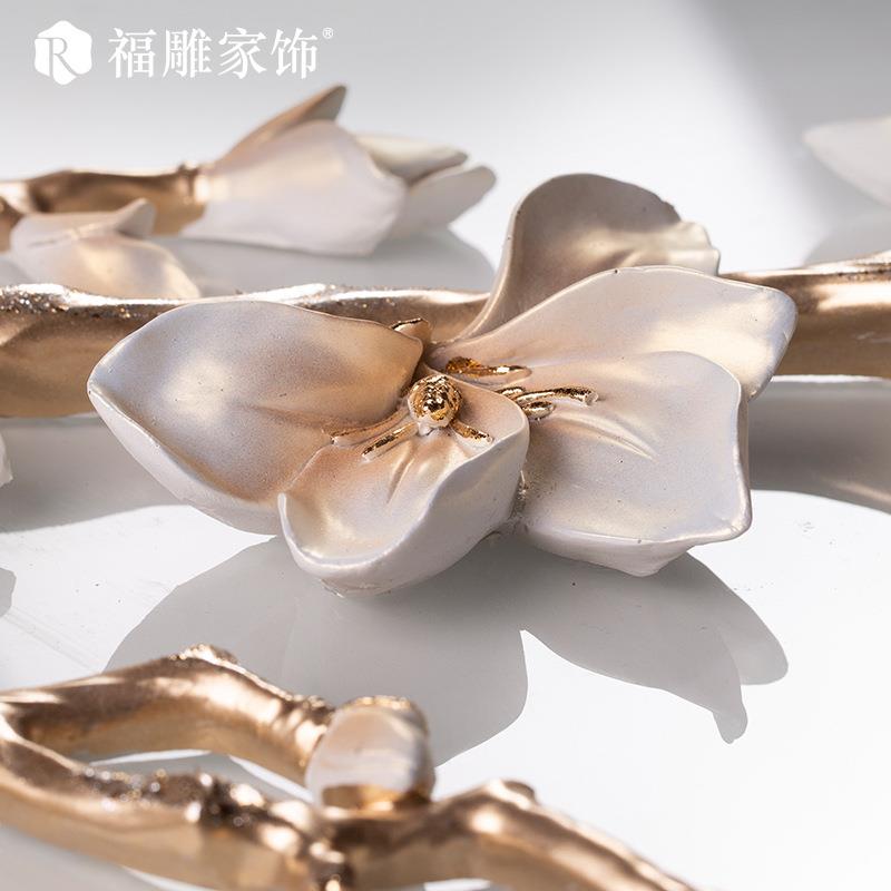 福画雕家饰装饰意玄关门口创奢新中式挂画鹿莺同春浮雕画竖版壁厂