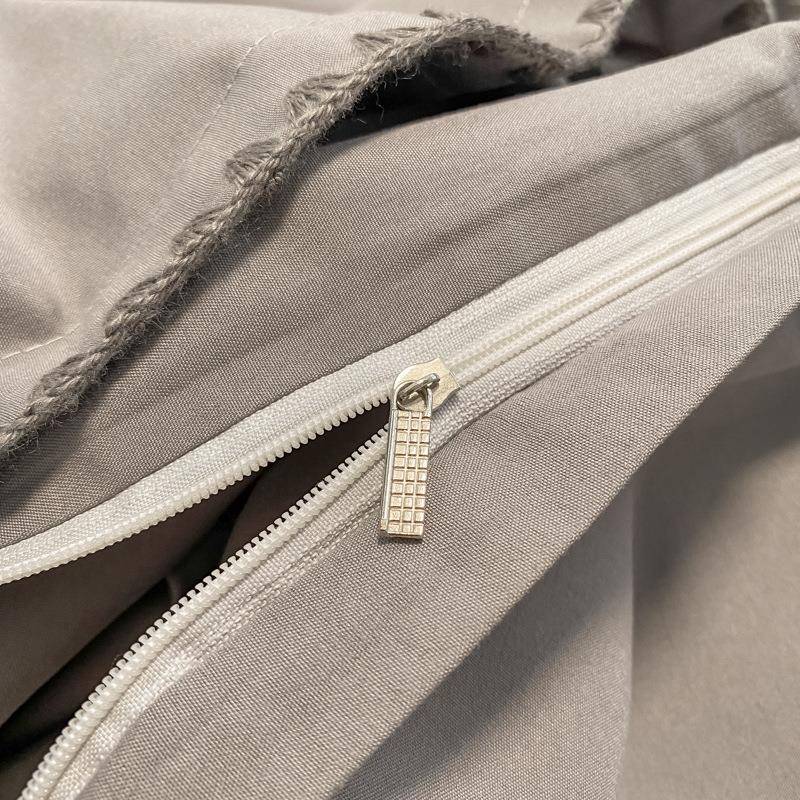 酒布草宿床上用20253252品白色店四件套带宾馆馆三件民套旅被套床