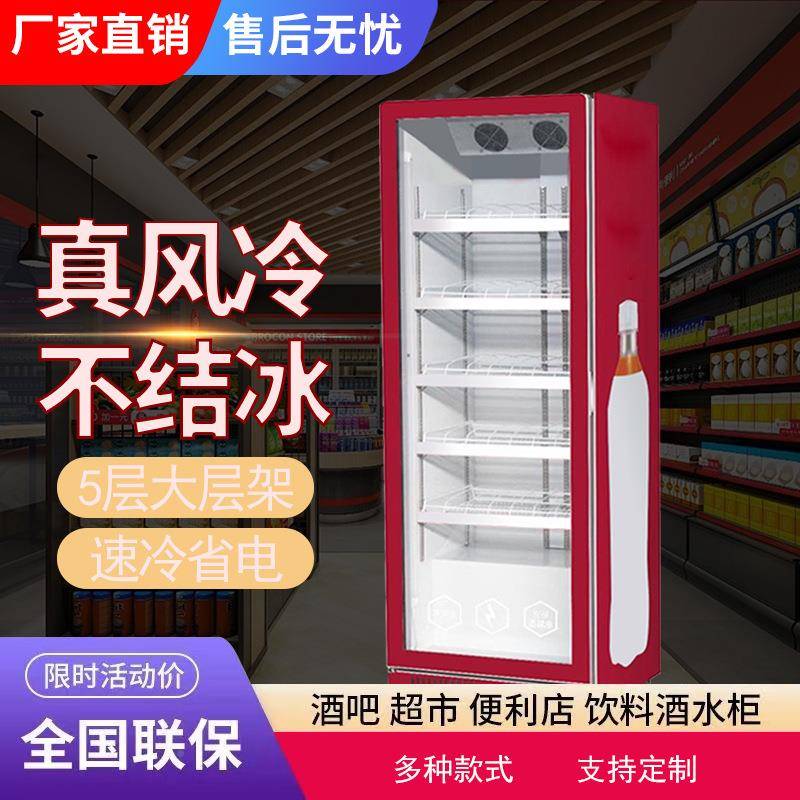 啤酒饮料柜商用保鲜展柜蔬菜水果示905式冰柜市酒吧超单双门冰立