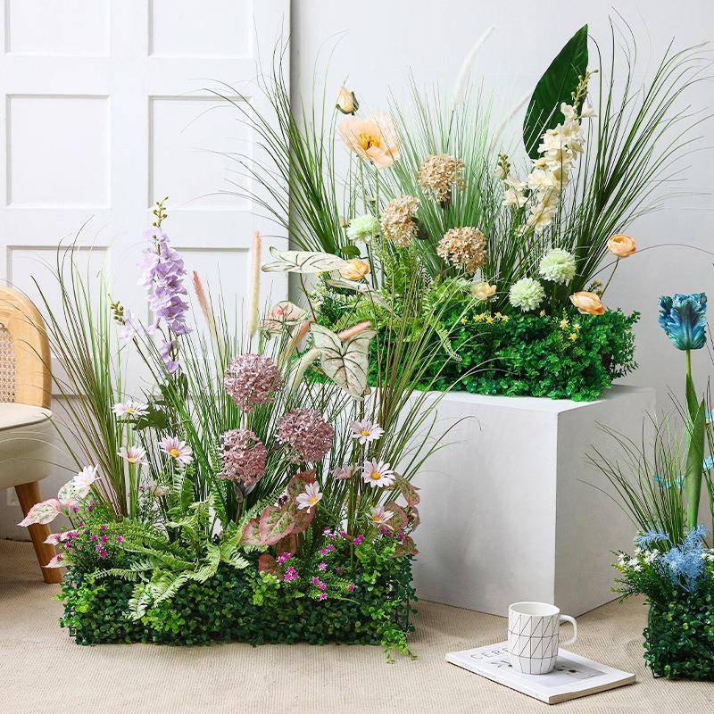 花植景物假造场景布置软装网红大装型绿植室内观橱窗F9775JHS花饰
