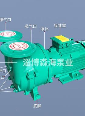 厂家供2循BV水环式空泵工业机械真用高CPW真空水环直泵不锈钢真空