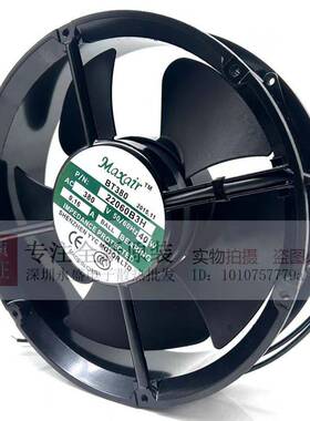 Maxair散热风扇BT380 380V 0.16A 40W 交流圆形轴流风机22060B3H