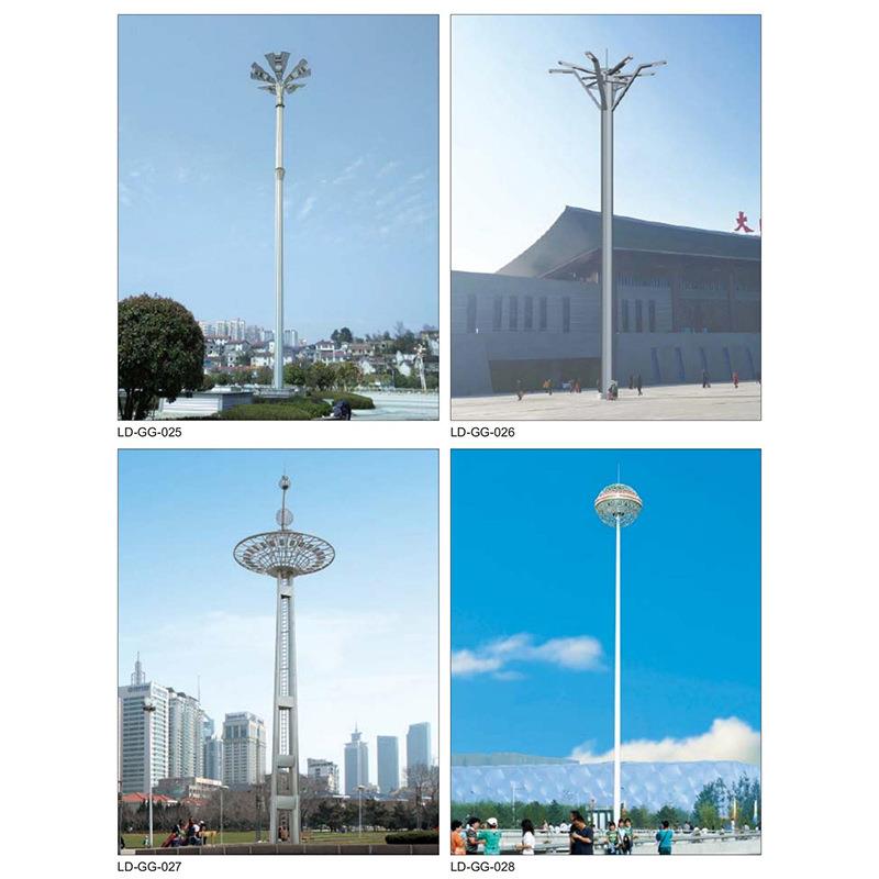 外BUUled高杆灯广5米10米升降式3头中杆灯机场高杆户杆照1明灯场