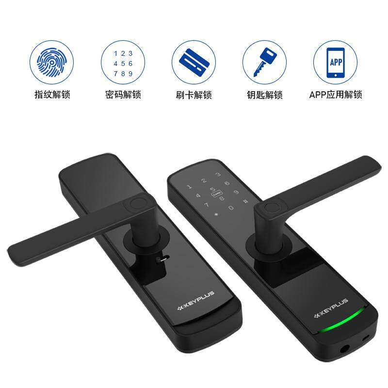 通通锁智能锁家用防盗门指纹电子锁木门室内门公寓指纹锁APP门锁