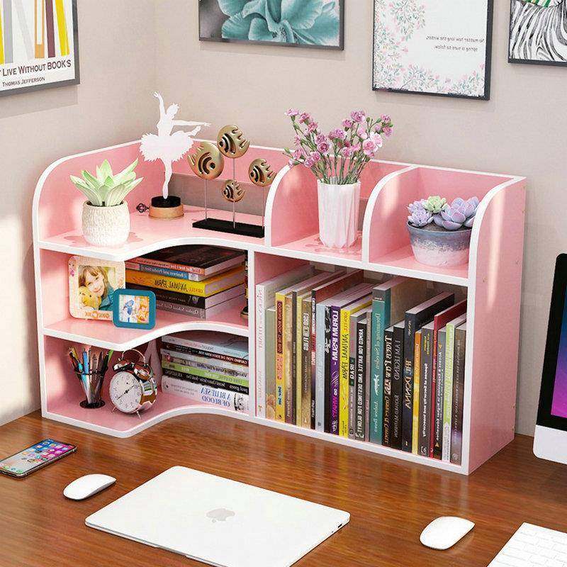 ft桌办面书架宿舍置省物架学生XG-022拐儿童用收书柜家用书柜简纳