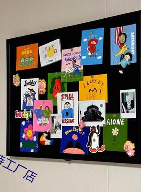 磁吸黑板电表遮配电箱遮丑挡装LFC箱饰画打孔新款冰箱免贴展示板