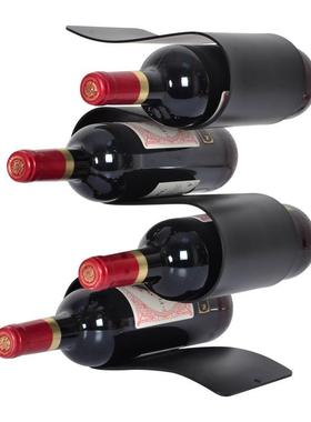 现代轻奢酒SL3723A/吧摆红酒架台收纳件装饰装样板房吧软铁艺红酒